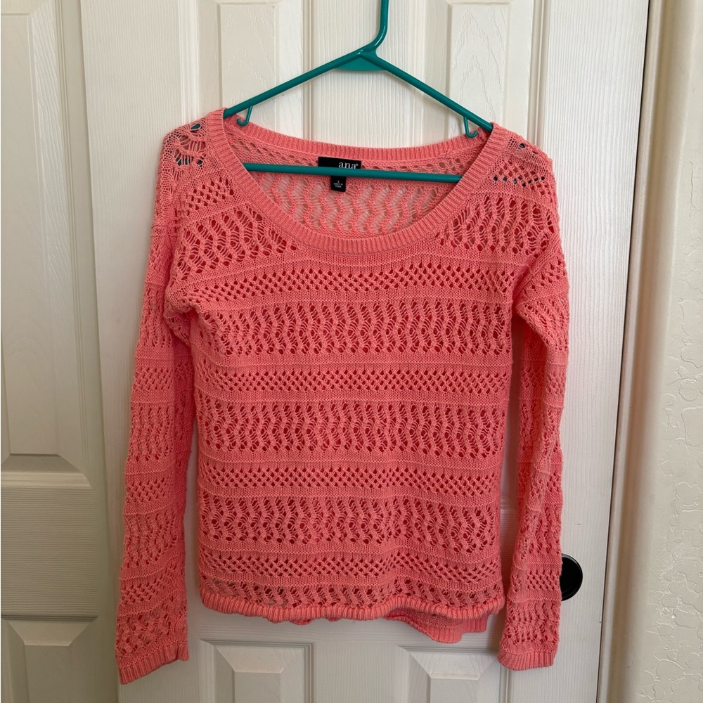a.n.a Coral Knit Sweater